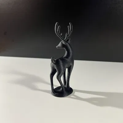 Sleek Deer – Tượng Hươu Tối Giản Hiện Đại