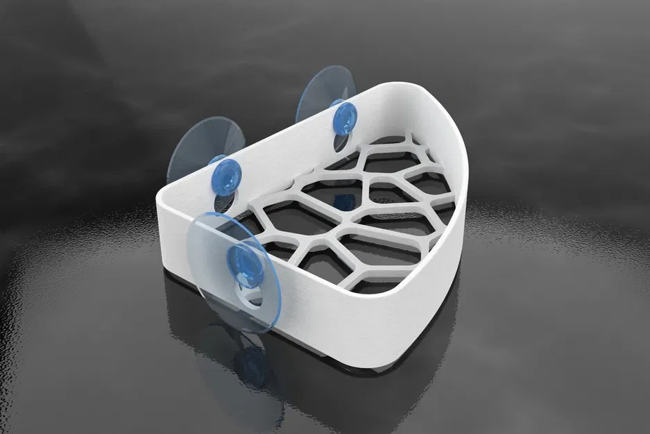 Kệ Phòng Tắm Voronoi (Voronoi Shower Shelf) - Image 3