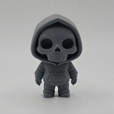 Bộ Xương Cute Mặc Hoodie – Figurine/Móc Khóa