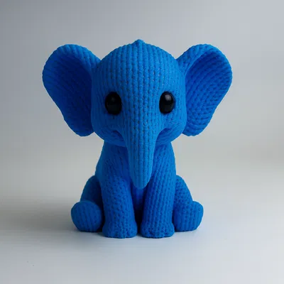 Voi Đan Len – Cute Animals (Knitted Elephant)
