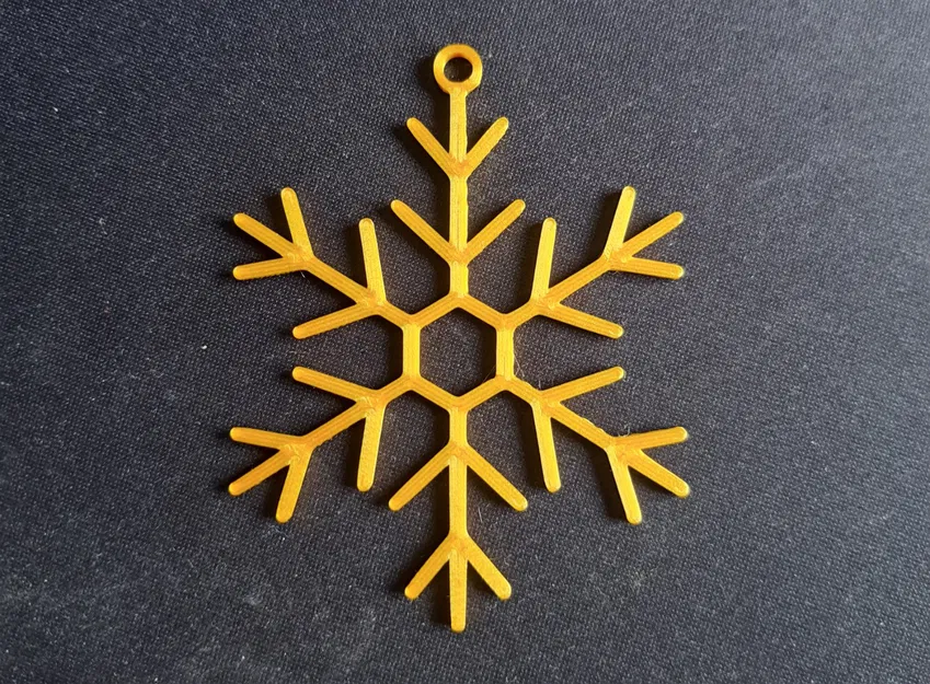 Đồ trang trí Noel hình bông tuyết – In 3D siêu nhanh - Image 1