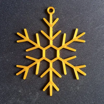 Đồ trang trí Noel hình bông tuyết – In 3D siêu nhanh