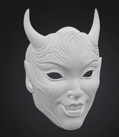 Mặt nạ quỷ Oni nữ - Image 2