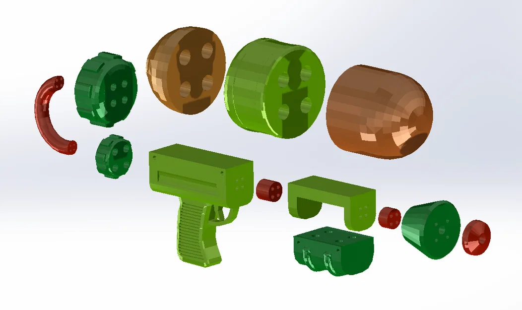 Splatoon Original Splattershot Multi Print (bản tách nhiều phần để in theo màu) - Image 2