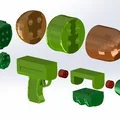 Splatoon Original Splattershot Multi Print (bản tách nhiều phần để in theo màu) - Thumbnail 2