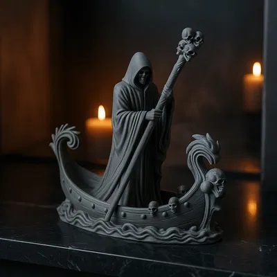 Death Arrived — Tượng Thuyền Gothic của Thần Chết