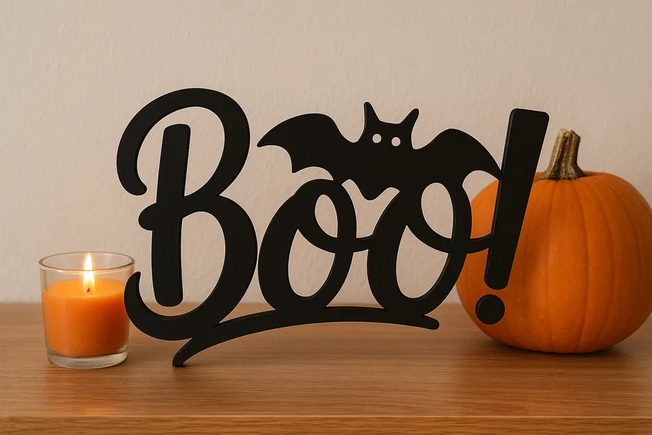 Bảng treo tường Halloween “BOO!” - Image 3