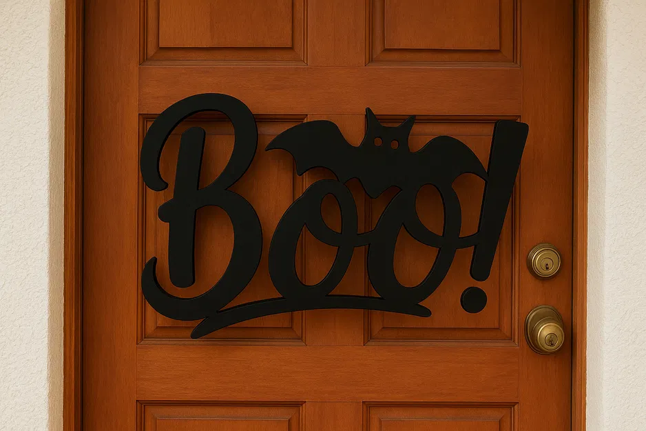 Bảng treo tường Halloween “BOO!” - Image 4