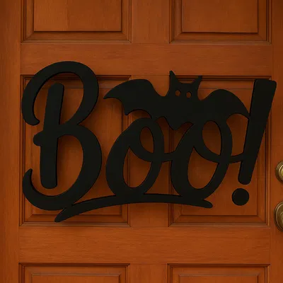 Bảng treo tường Halloween “BOO!”