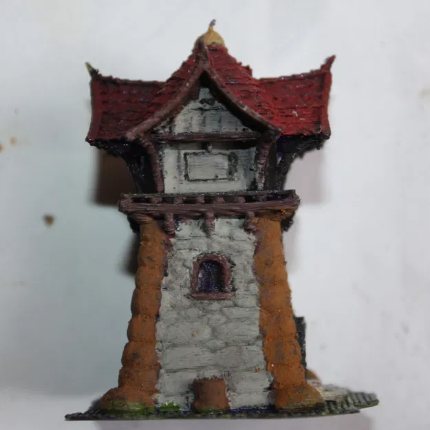 Tháp Canh DND Wargame SupportFREE FDM Fastprint Easypaint Terrain - Image 2