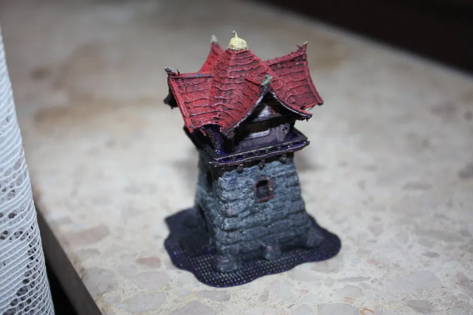 Tháp Canh DND Wargame SupportFREE FDM Fastprint Easypaint Terrain - Image 3