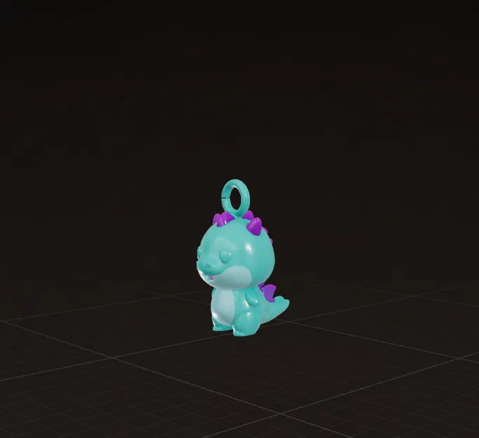 Khủng long dễ thương - móc khóa (Cute Dino Keychain) - Image 1