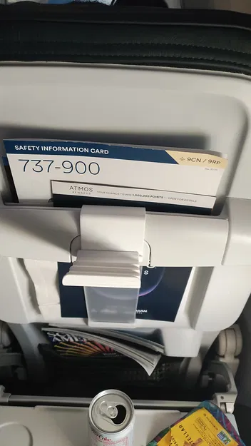 Giá đỡ điện thoại kẹp ghế máy bay (2 mảnh) | Phone holder cradle for airline seat - Image 2