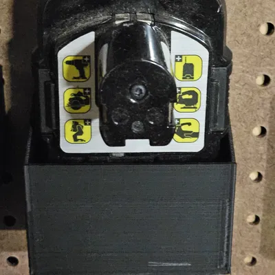 Gá treo pin Ryobi 3Ah cho pegboard 3/16"