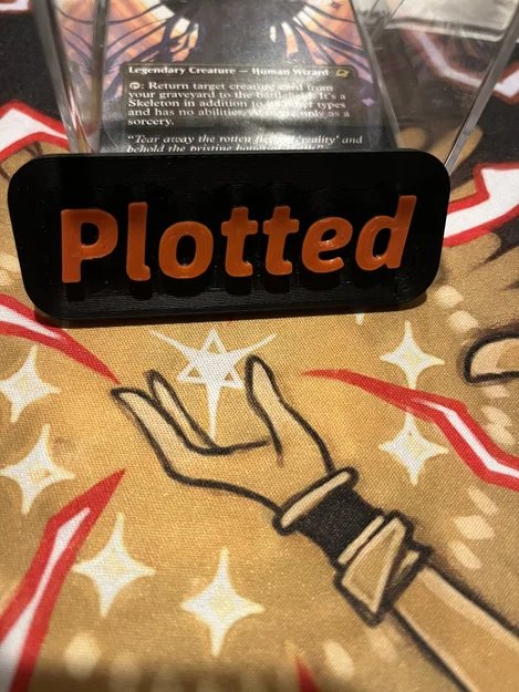 Token MTG "Plotted" - Image 1