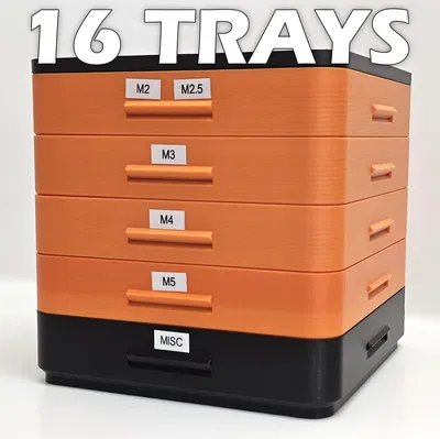 Khay Sắp Xếp Ốc Vít Xếp Chồng (Stackable Screw Organiser)