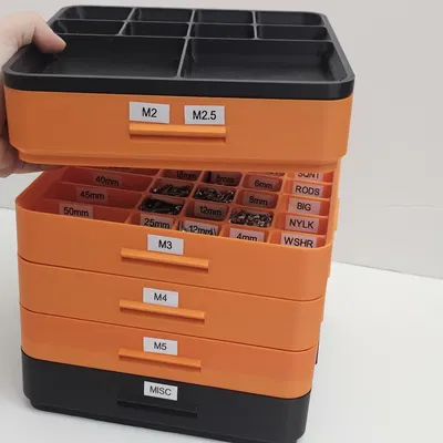 Khay Sắp Xếp Ốc Vít Xếp Chồng (Stackable Screw Organiser)