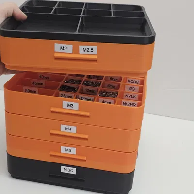 Khay Sắp Xếp Ốc Vít Xếp Chồng (Stackable Screw Organiser)