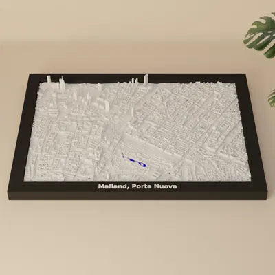 Milano, Porta Nuova, Italy - Mô hình thu nhỏ 3D