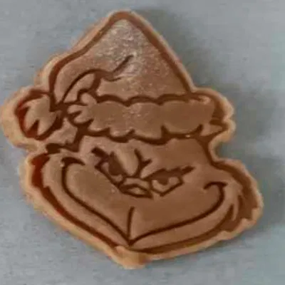 Khuôn cắt bánh quy Grinch (Grinch cookie cutter) kèm stamp