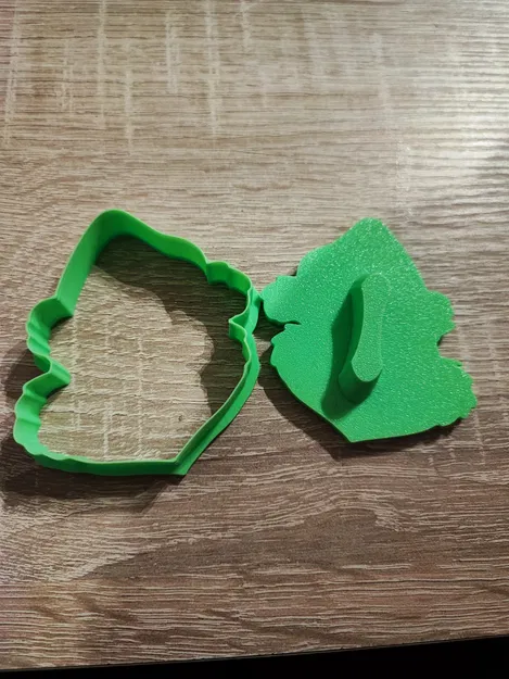Khuôn cắt bánh quy Grinch (Grinch cookie cutter) kèm stamp - Image 3