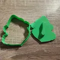 Khuôn cắt bánh quy Grinch (Grinch cookie cutter) kèm stamp - Thumbnail 3