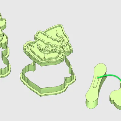 Khuôn cắt bánh quy Grinch - bản remix