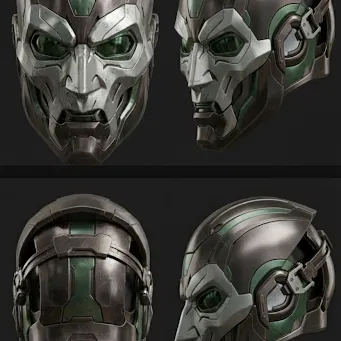 Mẫu 3D Dr. Doom do hitem3d tạo (hitem3d generated dr doom)