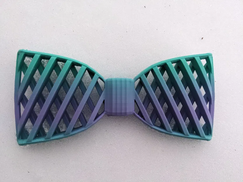 Nơ Cà Vạt In 3D Họa Tiết Lưới - Image 1