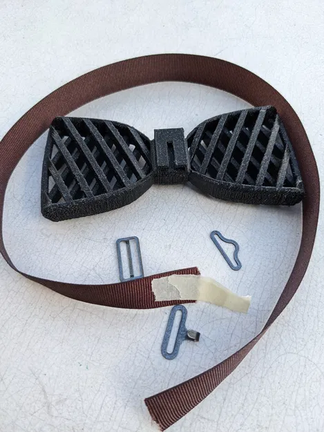 Nơ Cà Vạt In 3D Họa Tiết Lưới - Image 2