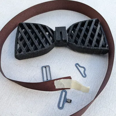 Nơ Cà Vạt In 3D Họa Tiết Lưới