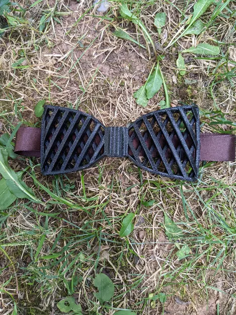 Nơ Cà Vạt In 3D Họa Tiết Lưới - Image 7