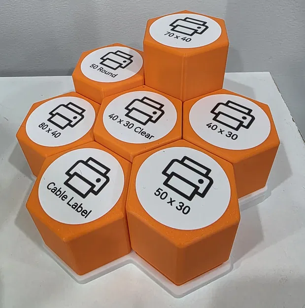 Hộp Lục Giác Có Nắp và Đế Đựng Nhãn Niimbot - Image 3