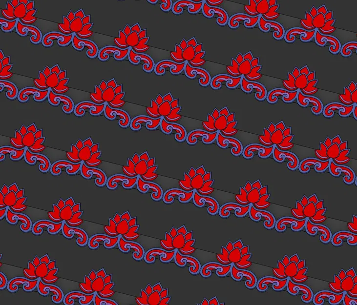 Viền Hoa Sen Phật Giáo – Cho Khung Ảnh, Kệ, Bàn Thờ - Image 1