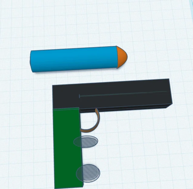 Mô hình trang trí súng và đạn - Image 1