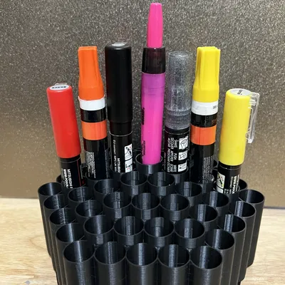 Giá đỡ bút vẽ hình tổ ong xoay Lazy Susan - 61