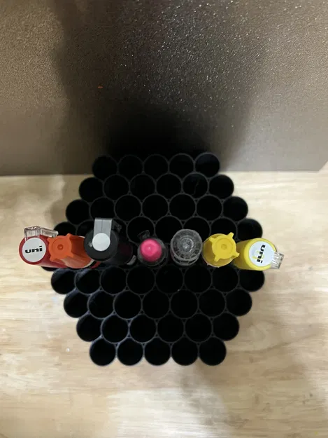 Giá đỡ bút vẽ hình tổ ong xoay Lazy Susan - 61 - Image 2