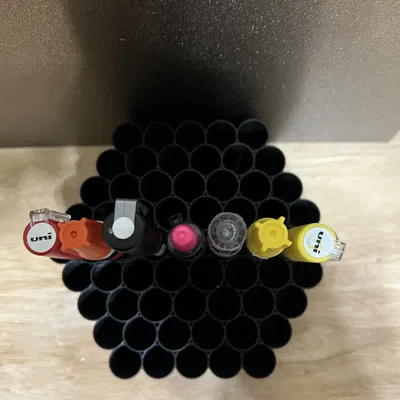 Giá đỡ bút vẽ hình tổ ong xoay Lazy Susan - 61