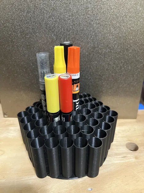 Giá đỡ bút vẽ hình tổ ong xoay Lazy Susan - 61 - Image 4