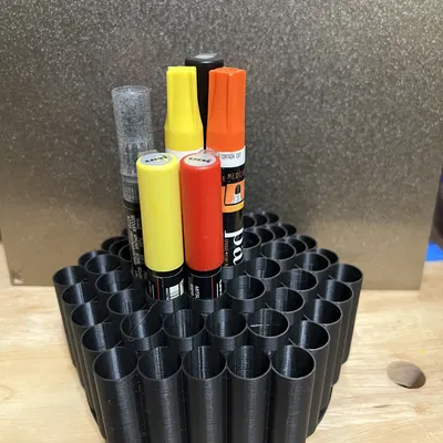 Giá đỡ bút vẽ hình tổ ong xoay Lazy Susan - 61