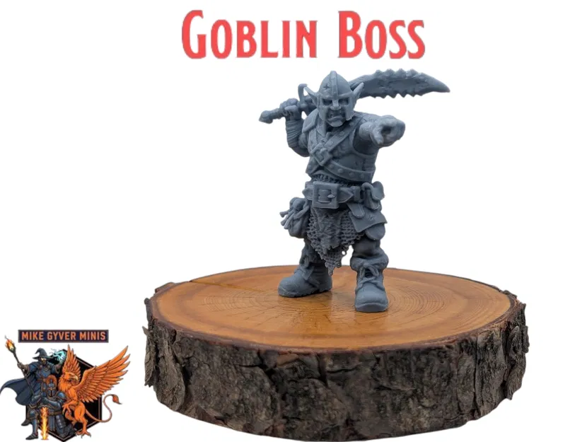 Goblin Boss - Mô hình Miniature Sẵn Sàng In - Image 1
