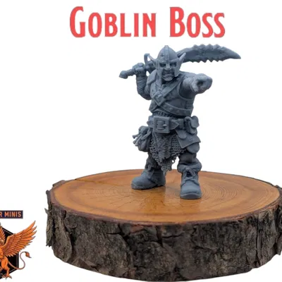 Goblin Boss - Mô hình Miniature Sẵn Sàng In