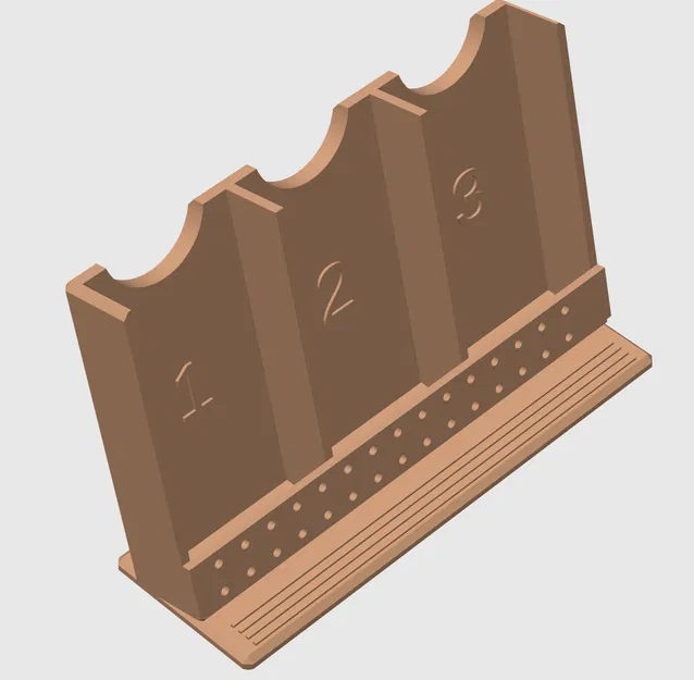 Khay Đựng Remote Có Khe Đánh Số (1–3) - Image 1