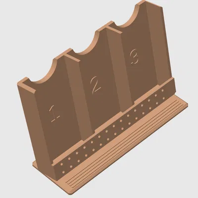 Khay Đựng Remote Có Khe Đánh Số (1–3)