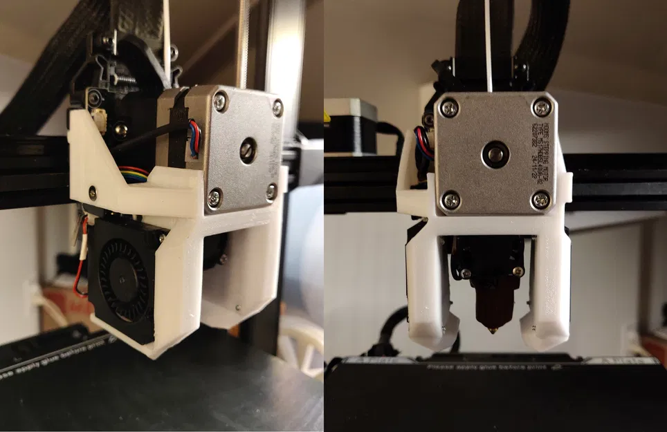 Ống dẫn quạt cho Ender 3 V3 KE Hotend (không cần lỗ vít hai bên động cơ) - Image 1