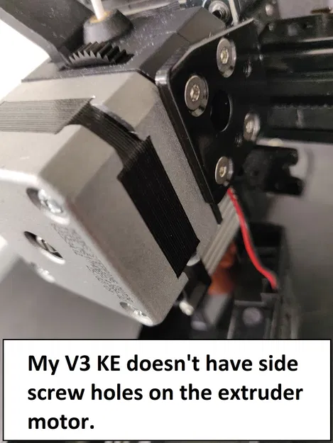 Ống dẫn quạt cho Ender 3 V3 KE Hotend (không cần lỗ vít hai bên động cơ) - Image 3