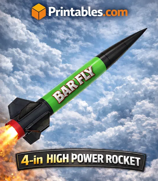 Bar Fly Rocket Mô Hình Công Suất Cao ĐK 4 inch - Image 1