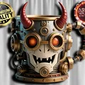 Ly Mug Robot Steampunk - Thumbnail 1