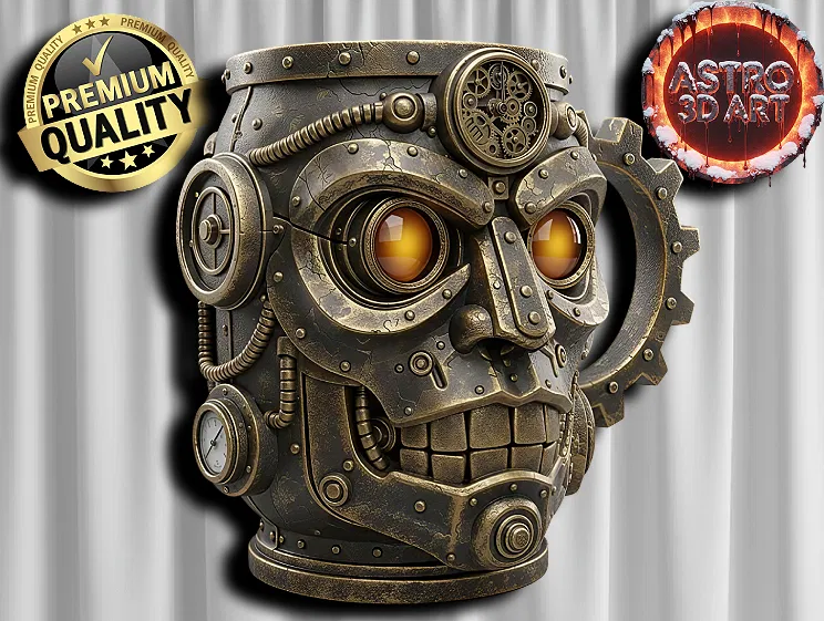 Ly Mug Robot Steampunk - Image 1