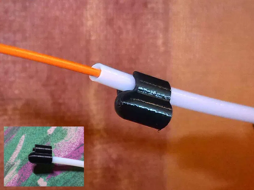 Nắp ống PTFE 4mm có grabber kẹp giữ (PTFE tube cap with grabber) - Image 1